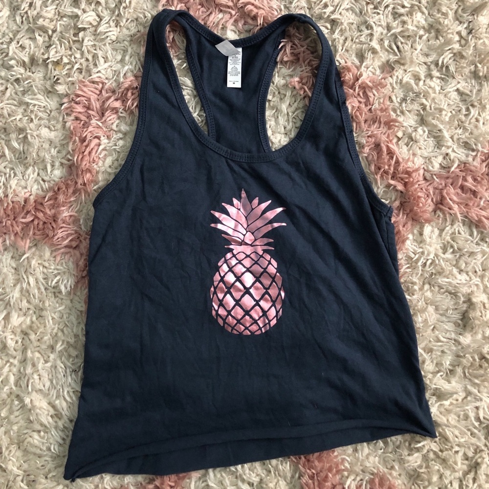 Cute cropped pineapple tank